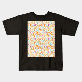 Flowers Spring Colors Pattern v2 Kids T-Shirt